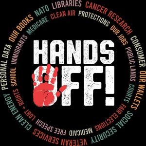 Hands Off Protest PNG: Social Security, Medicare (Digital Download)