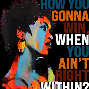 Lauryn Hill Graphic Png,How You Gonna Win When You Ain't Right Within Png,Lauryn Hill Music Love Fan Png,Rap lyrics Png,Lauryn Hill Gift Png