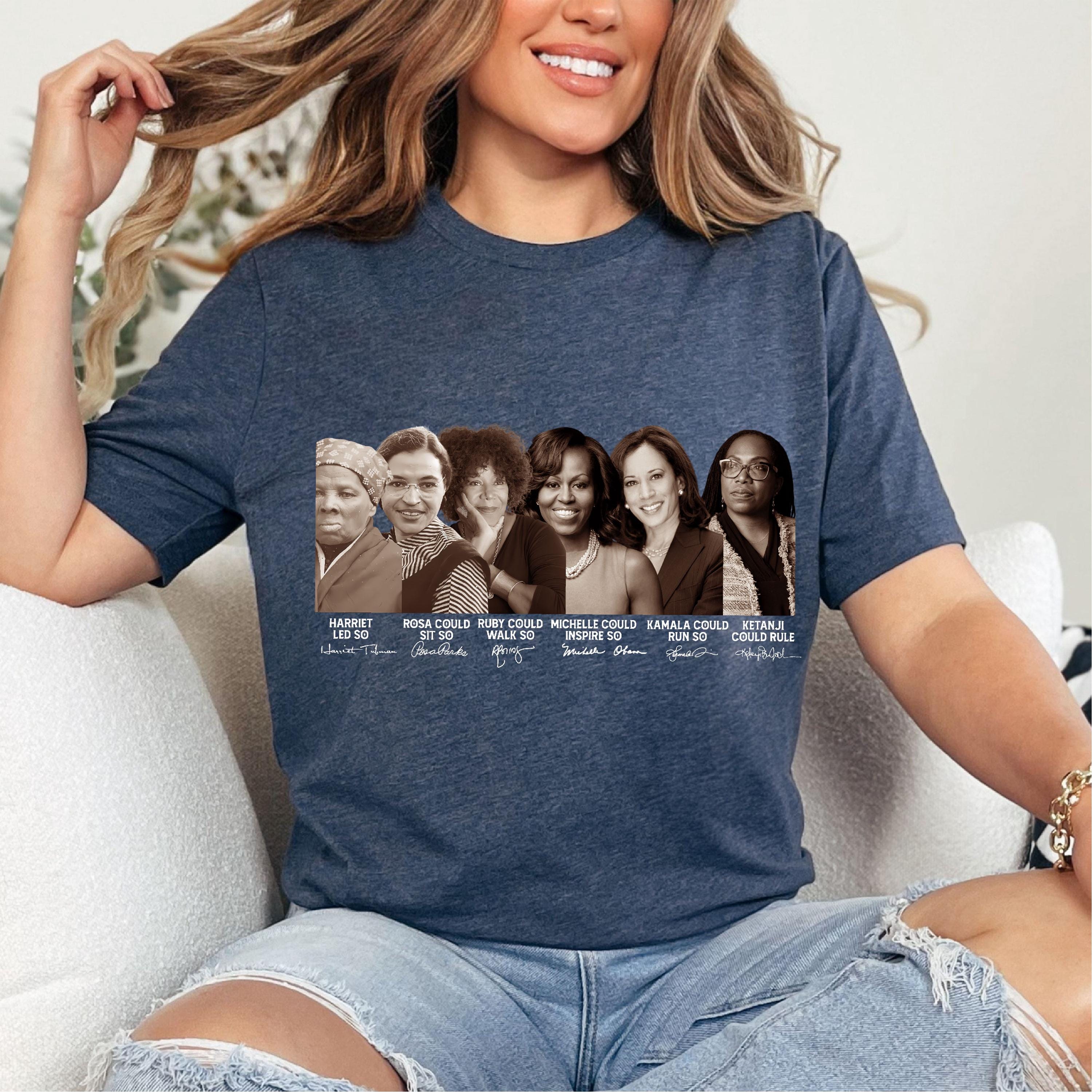 Activist Names Black Women History Shirt: Harriet Rosa Angela Michelle ...