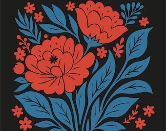 Rejecting Kings Since 1776 PNG: Pro-Democracy Floral Design (Digital Download)