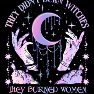 PNG Feminista Bruxa: Elas Queimaram Mulheres, Boho Girl Power (Download Digital) imagem 1