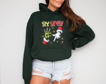 Six Seven Christmas Hoodie: Viral 6 7 Meme Hoodie, 67 Social Media Humor