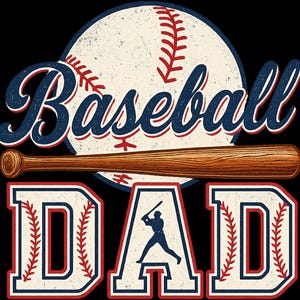 Retro Baseball Dad Png, Papa Shirt Design, Geschenk für Papa, Spieltag Shirt, Sport Papa Png, Vatertag Png, Baseball Png, Papa Leben Png