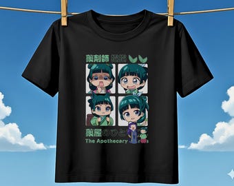 Maomao T-Shirt, Chibi Anime Streetwear Style, Modern Japanese Manga Wear