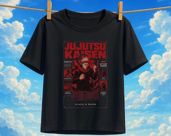 Toji T-Shirt, Dark Retro Anime Streetwear Style, Modern Japanese Manga Wear