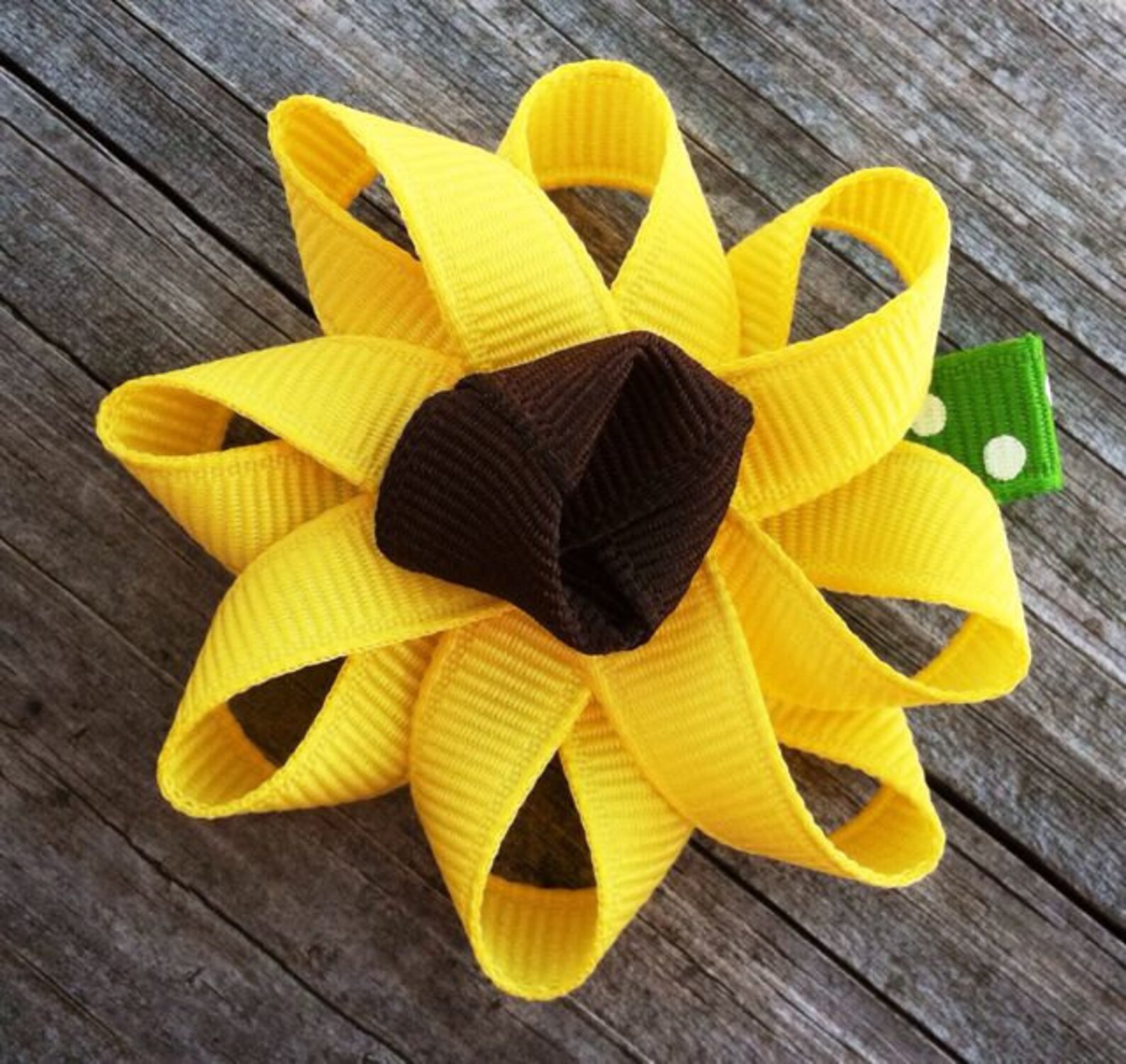 Sunflower Hair Clip Yellow Flower Hair Clip Toddler Hair Etsy