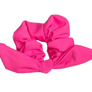 Neon Pink Pool Scrunchie, Swim Scrunchies, Bright Pink Hair Tie