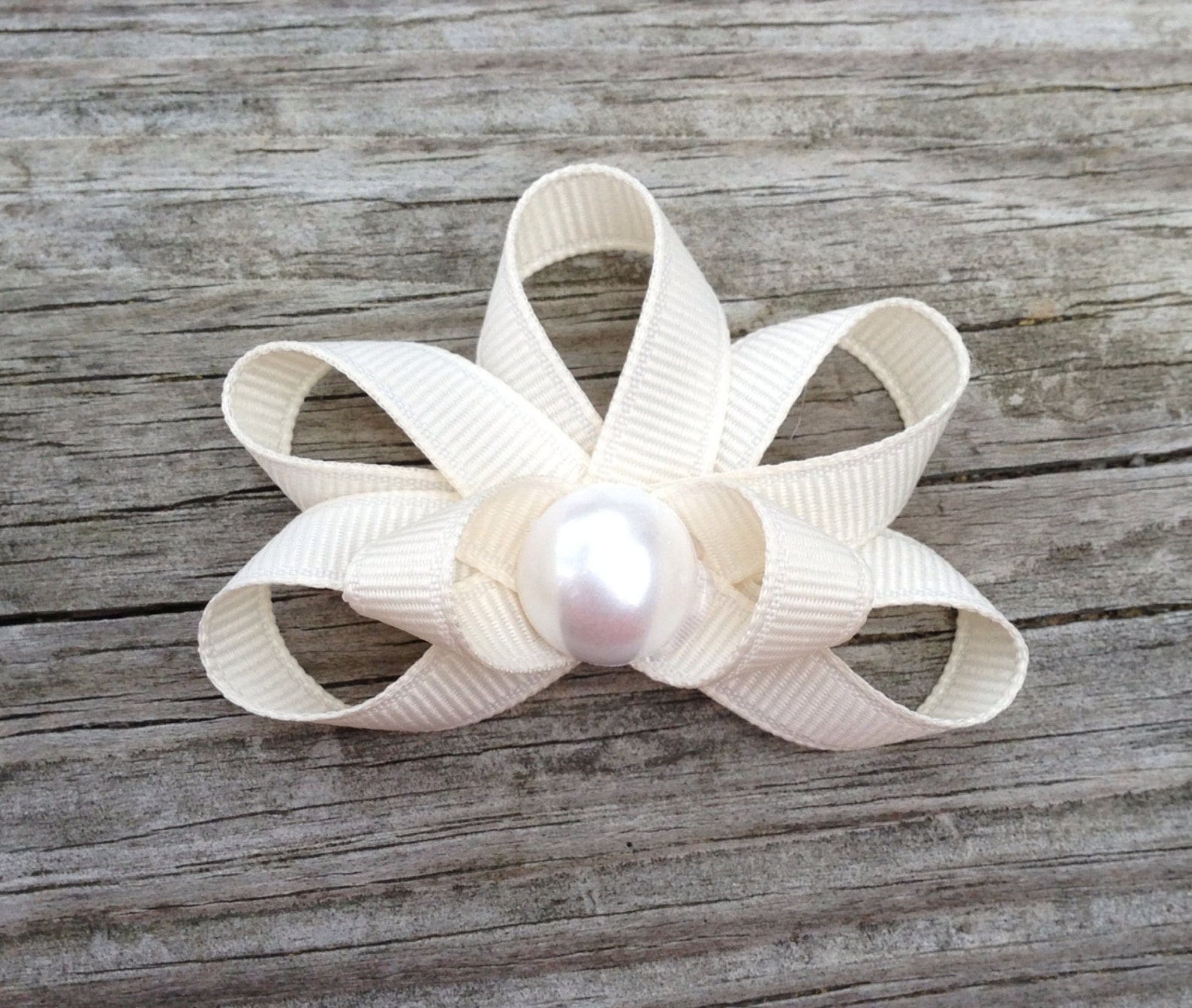 Seashell Hair Clip Ivory Seashell Ribbon Sculpture Hair Clip Etsy