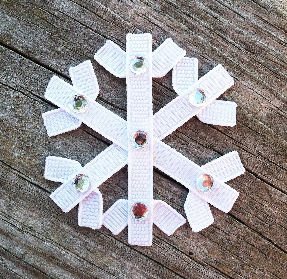Snowflake Hair Clip Snowflake Ribbon Sculpture Hair Clip Etsy