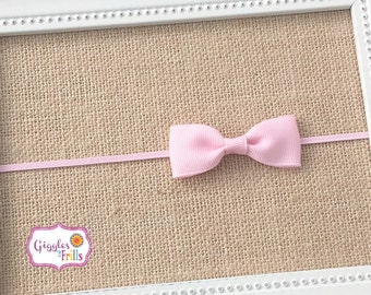 Light Pink Baby Headband, Light Pink Headband, Newborn Headband, Toddler Headband, Pink Infant Headband, Baby Bow Headband, Baby Pink Bow