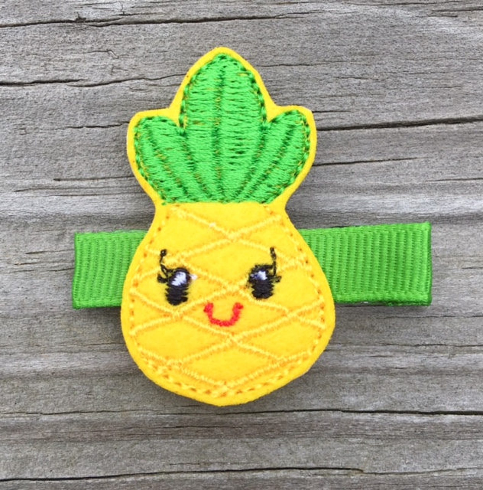 Pineapple Hair Clip Pineapple Hair Bow Summer Hair Clips Etsy