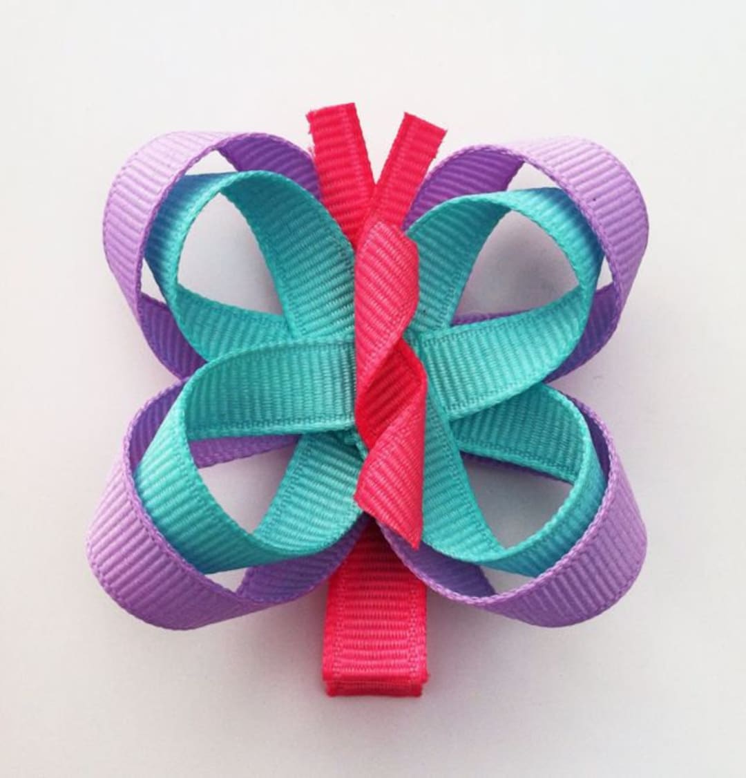 Butterfly Hair Clip Butterfly Hair Bow Girls Butterfly Etsy