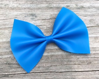 Royal Blue Hair Bow, Jelly Bows, Waterproof Bows, Toddler Hair Bow, Bright Blue Bow, Summer Hair Bow, Water Resistant Bow, Blue Bows