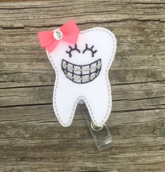 Doctor Badge Reel Orthodontist Gift Dentist Badge Reel Veterinarian Badge Reel Orthodontist Badge Reel Dentist Gift Tooth Badge Reel
