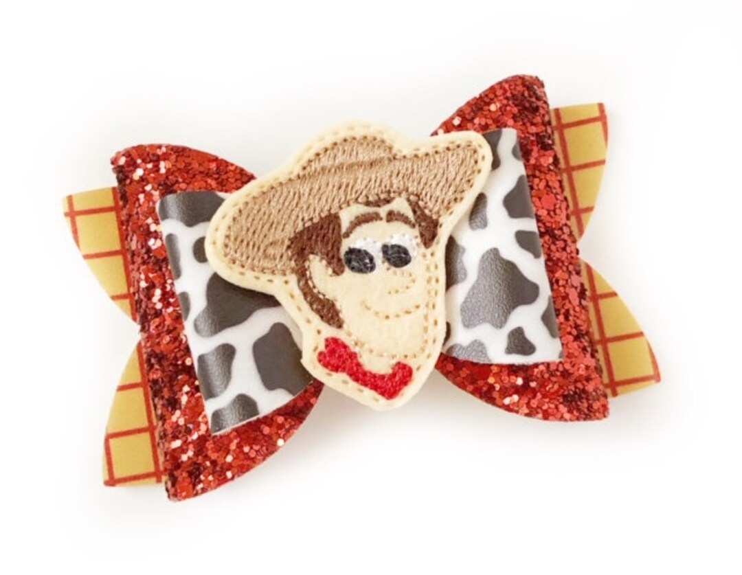 Toy Story Hair Bow, Woody Bow, Layered Toy Story Bow, Toddler Bow, Toy