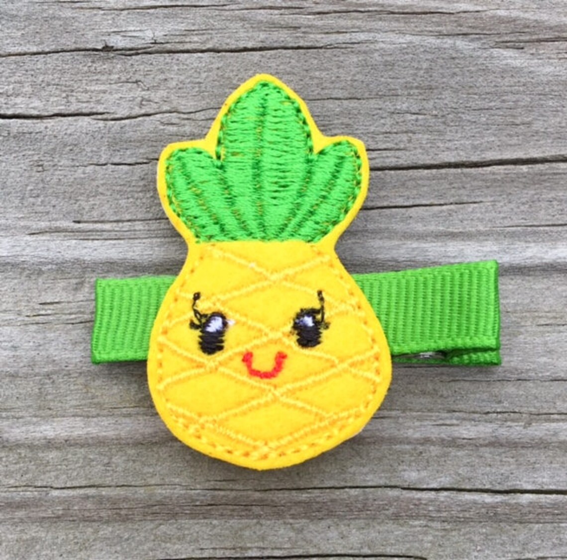 Pineapple Hair Clip Pineapple Hair Bow Summer Hair Clips Etsy