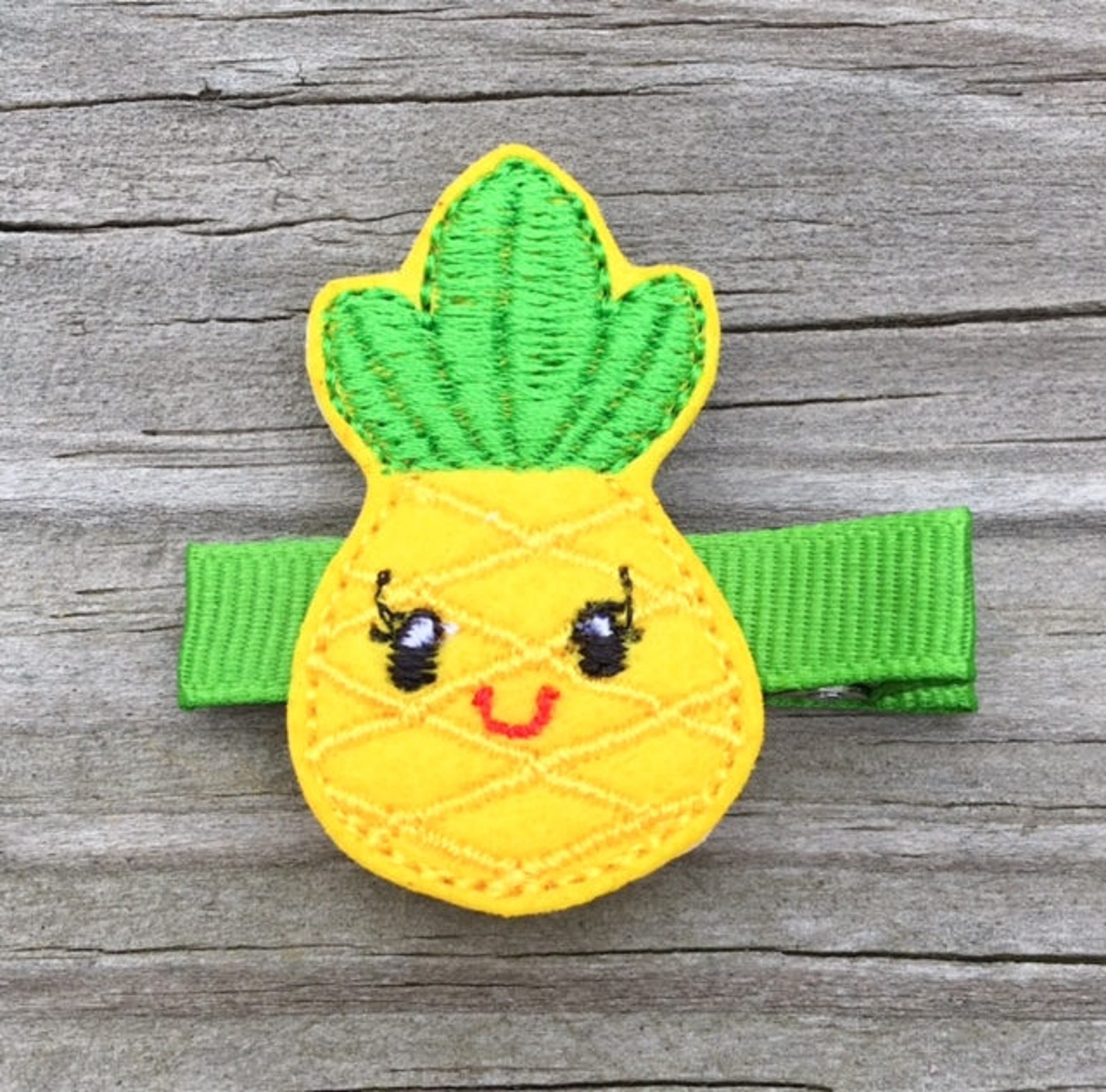 Pineapple Hair Clip Pineapple Hair Bow Summer Hair Clips Etsy