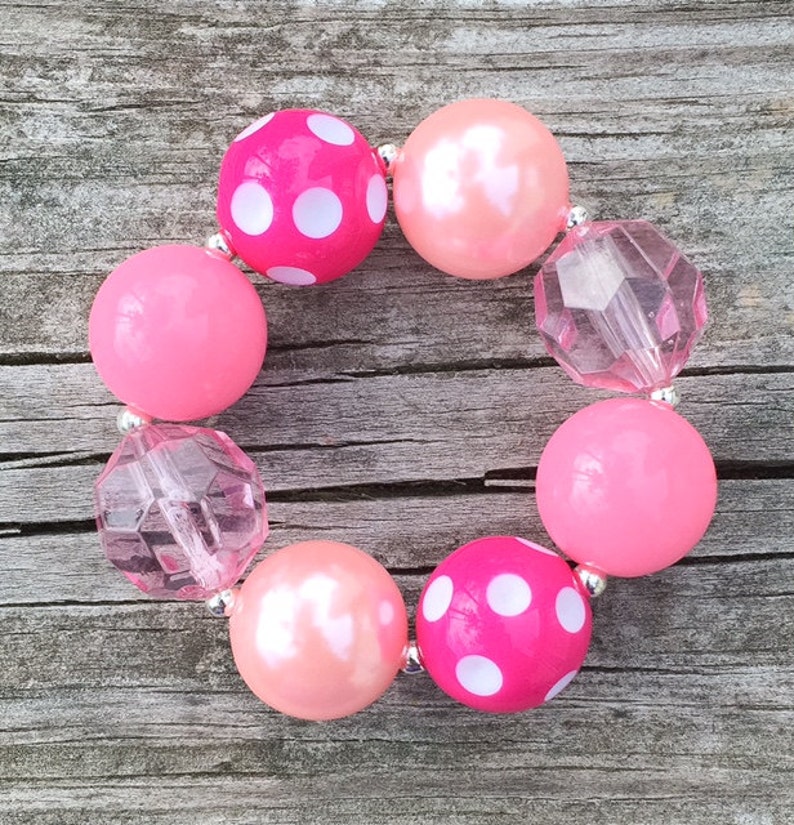 Pink Chunky Bracelet Chunky Jewelry Chunky Necklace Etsy