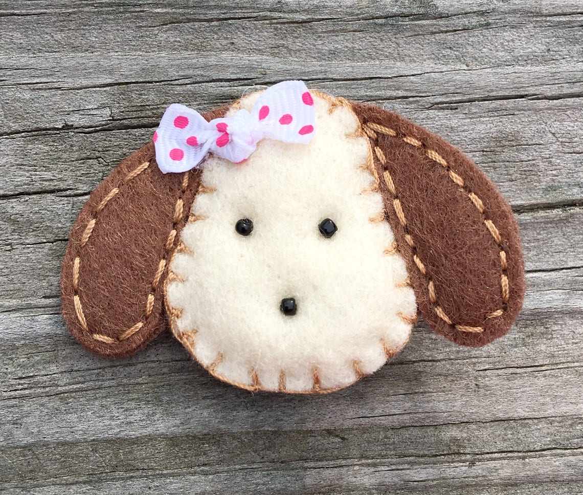Puppy Hair Clip Dog Hair Bow Girls Puppy Bow Dog Hair Clip Etsy