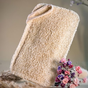 Natürlicher Luffa Spülschwamm, Vegan Geschenk, Luffa Schwamm für Geschirr, Zero Waste Kittchen, Plastikfreie Reinigung Seife Scrubby