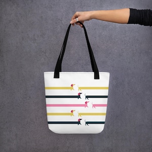 Dachshund Tote Bag, Wiener dog bag, Whimsical tote, Quirky dog lover gift, dachshund print, Pet lover accessories, Unique dog gifts