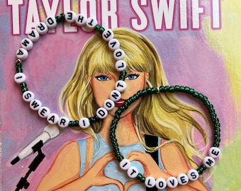 I Swear I Don't Love The Drama & It Loves Me (set of 2) / End Game / Reputation / 7.75" Friendship Bracelet / Taylor Swift / The Eras Tour