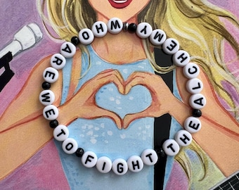 Who Are We To Fight The Alchemy / The Alchemy / TTPD / 7.75" Bead Friendship Bracelet / Taylor Swift / The Eras Tour
