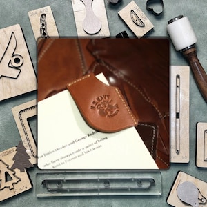 Marcapáginas DIY para cuero troquelado, Sizzix troquelado cuero cuchillo de acero troquelado metal punzonado, artesanías de cuero hechas a mano herramientas de papel kraft