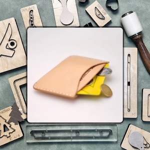 Matrice de découpe personnalisée pour porte-cartes en cuir, outil de découpe de précision en cuir de haute qualité, bricolage, ensemble d'outils de poinçonnage en métal faits main de couteau en acier