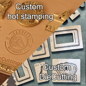 Individuelles Messing Logo Stempel - Stanzschablone - Personalisiertes Aufbügeln für Leder, Holz, Backen und mehr - Prägewerkzeug für handgemachte Gegenstände