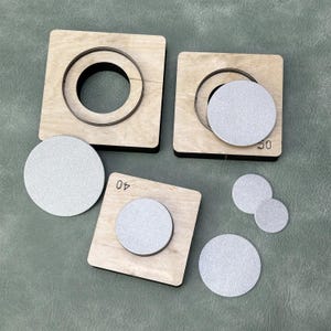 Fustella per fustellatura in pelle rotonda fai da te, fustella per fustellatura in metallo per pelle, strumento per fustellatura in carta kraft per artigianato in pelle, fustella per fustellatura personalizzata