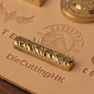 Sello de logotipo de latón personalizado - Marca personalizada para cuero, madera, repostería y más - Herramienta de repujado para productos artesanales