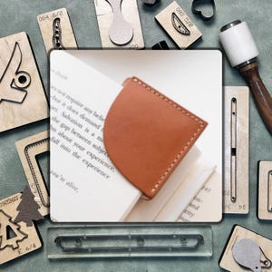 Cortador de marcadores feito à mão/máquina de corte de marcadores Sizzix, molde de corte de couro/ferramenta de perfuração de artesanato em couro, ferramenta de papel kraft