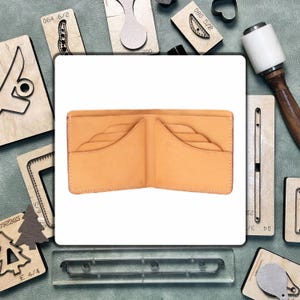 Cartera de cuero de diseño único, molde de metal con hoja de acero para bricolaje, kit de herramientas de perforación de cuero personalizado