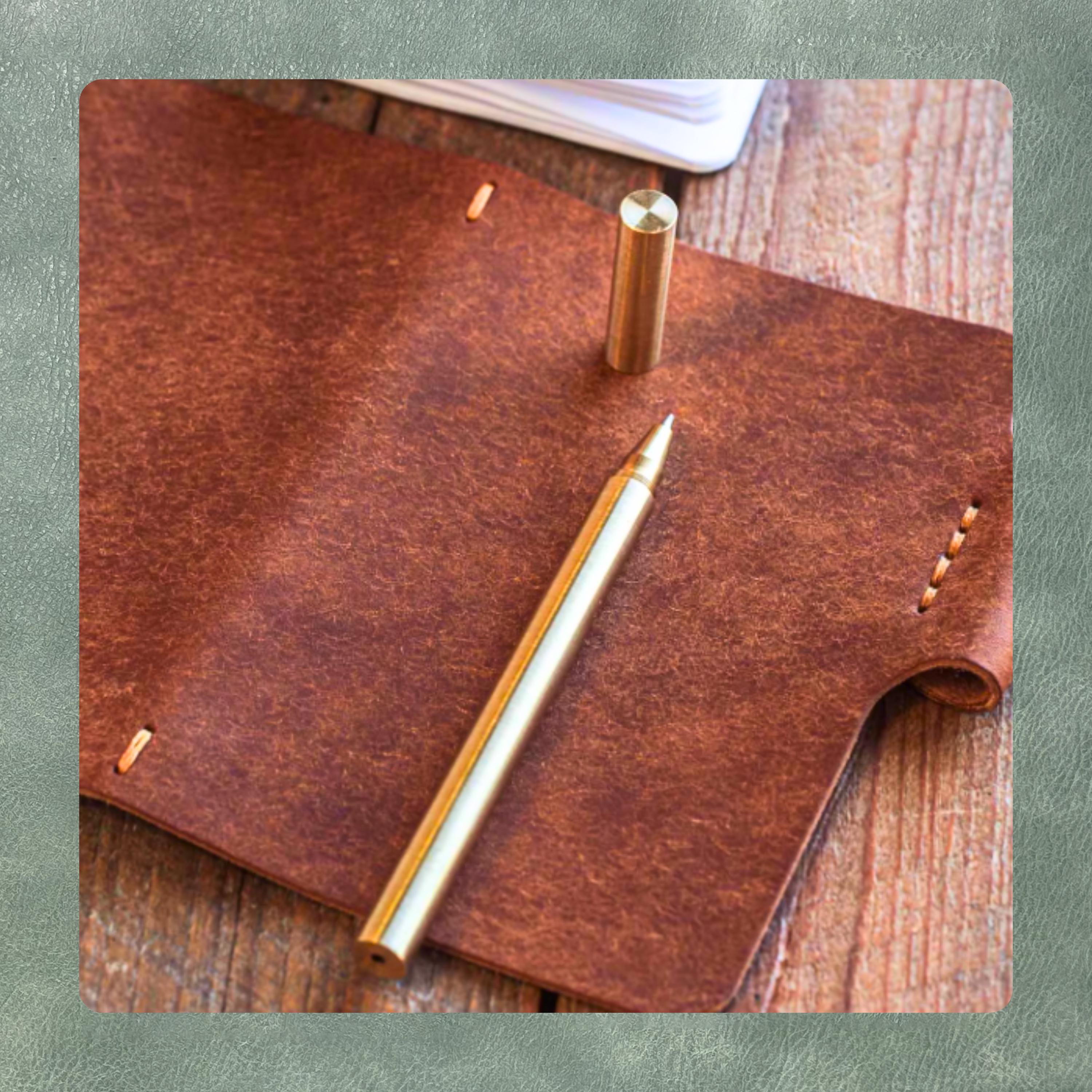 Steel Notebook Small Notebook Cover With Pen Holder - Made With Precision Steel Ruler ...