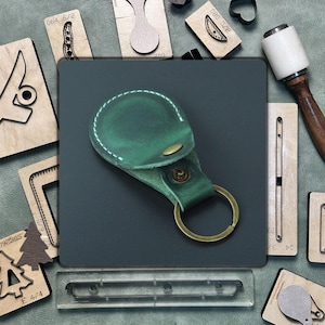 Gepersonaliseerde lederen sleutelhanger mal/precisie mal lederen craft punch tool/voor doe-het-zelf lederen projecten, handgemaakte lederen producten