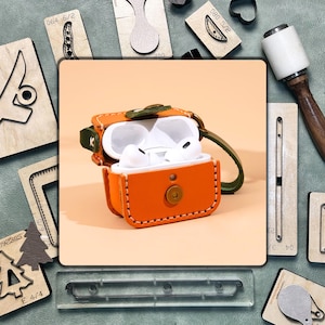 Airpods Estojo Fones de Ouvido Cortador de Couro - Ferramenta de Perfurar Couro de Precisão | Conjunto de Facas de Aço Durável para DIY