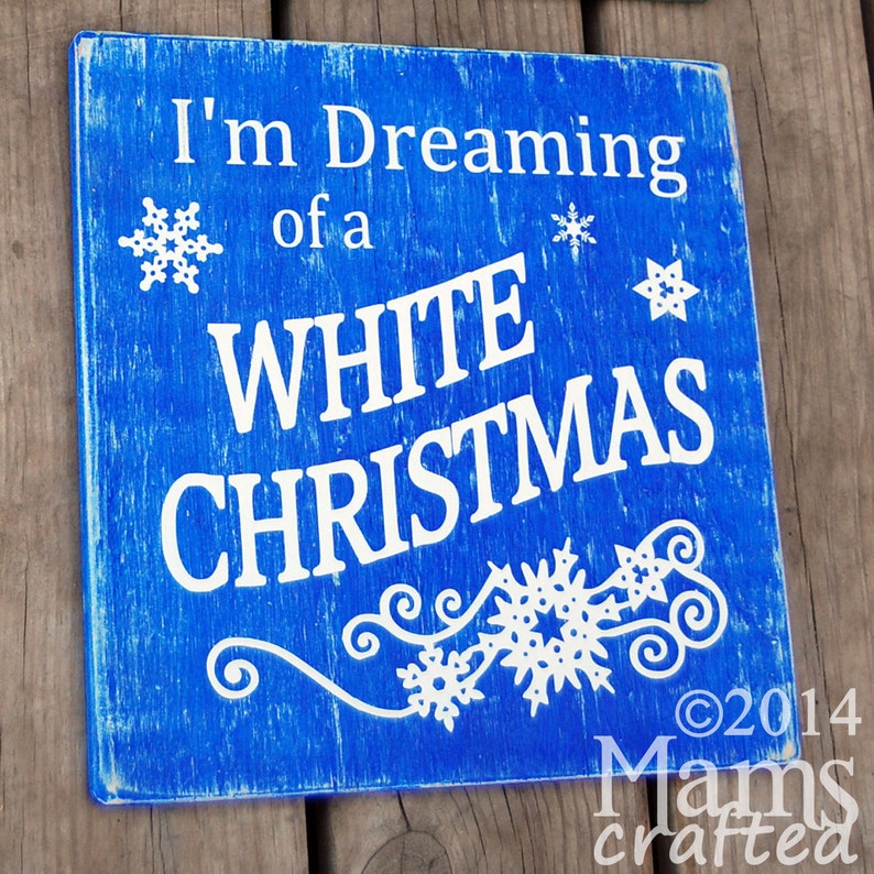 I'm Dreaming of a White Christmas Winter Holiday Song Etsy