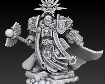 DMG Minis Silver Warden Chaplain NEW