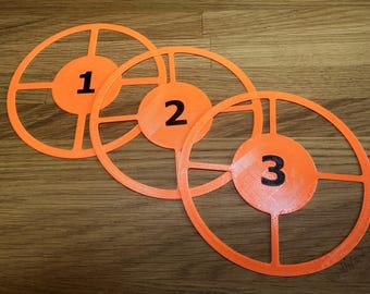 3D Printed objective marker with control range