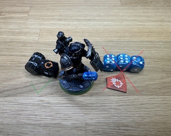 12 3D Printed wound counter and order tracker for Kill team Tabletop Games | Measure Distances, Ranges, and Terrain Navigation