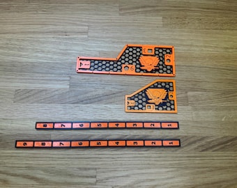 3D Printed Ruler Set – Miniature Movement Tool for Tabletop Games | Measure Distances, Ranges, and Terrain Navigation