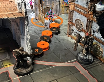 25mm 3D Printed Segmented Ruler – Miniature Movement Tool for Tabletop Games | Measure Distances, Ranges, and Terrain Navigation