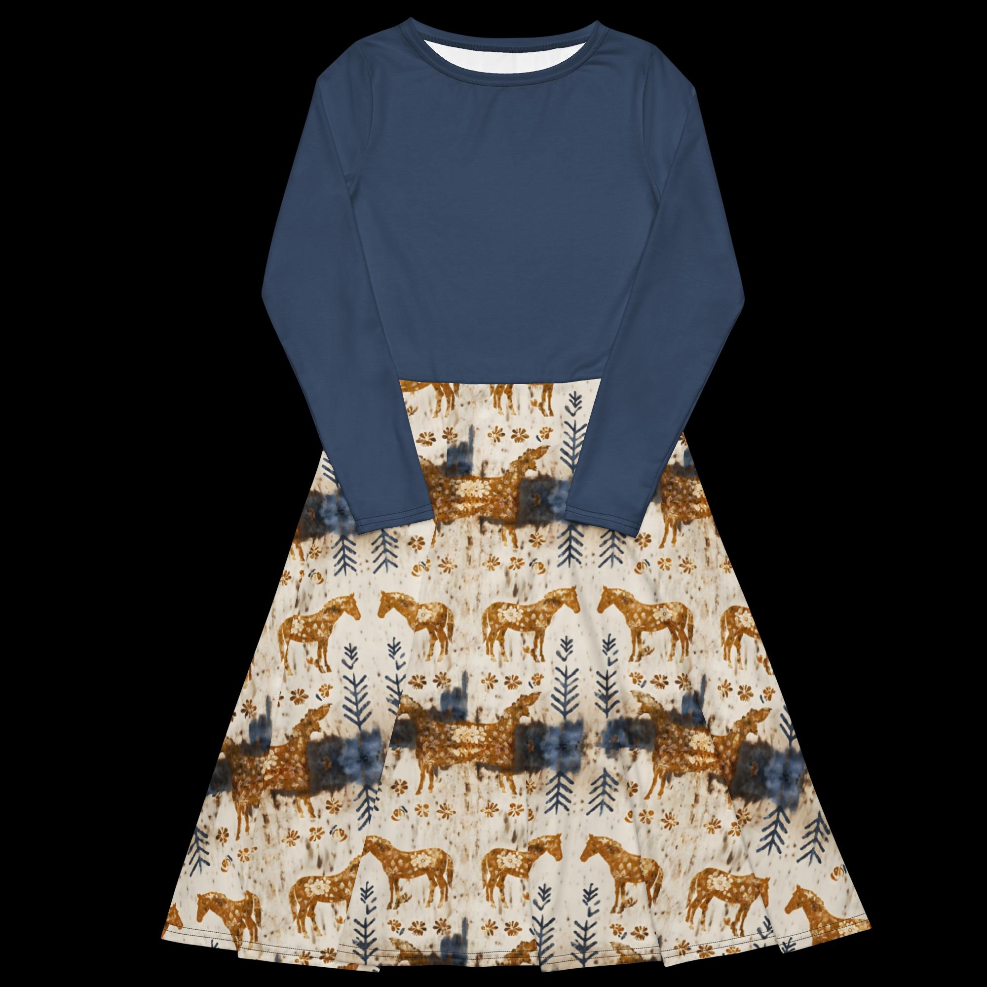 Fancy Horses Midi Dress
