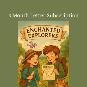 Exploradores encantados / Suscripción de cartas / Criaturas míticas / Cartas para niños / Correo mágico /