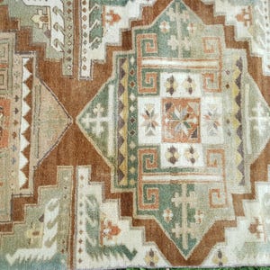 Turkish Rug , vintage rug - Persian Rug  Large Rug Hand Woven Wool Rug Oriental Rug - Antique Persian rug Runner rug  5 X 2.5 ft