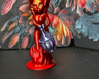 Lehabah Fire Sprite bookshelf figure from Crescent City