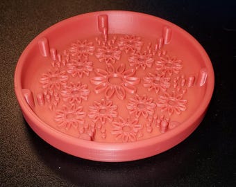 Cute makeup brush cleaning dish/jewelry dish