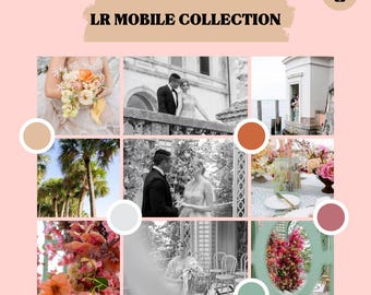 Preset Lightroom Mobile per la fotografia di matrimonio / Modifiche luminose, naturali e pulite / Pacchetto preset solo per dispositivi mobili