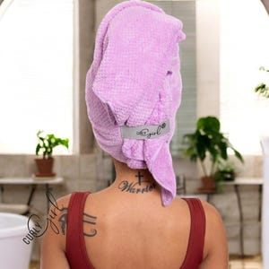 Curly Girl Microfiber Hair Towel Wrap | Quick-Dry Hair Drying Towel | Frizz-Reducing Hair Towel | Self-Care Gift for Her